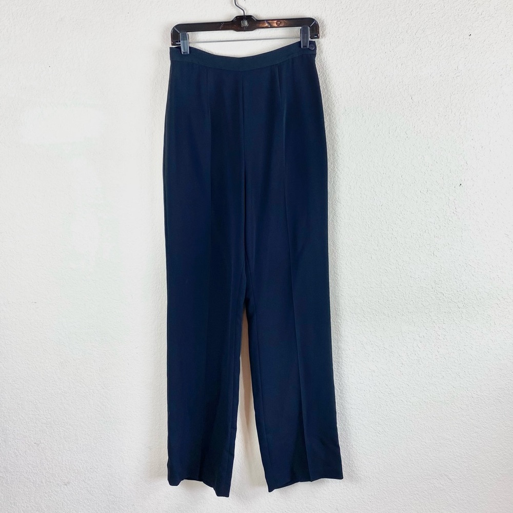 Lillie Rubin Pants High Waisted Dress Black